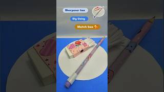 How to make sharpener and eraser box Using Match box viralshort youtubeshorts craft kidscraft [upl. by Ativ955]