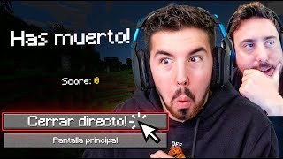 🔴 Minecraft EXTREMO Si MUERO Cierro DIRECTO con Fargan Muertes 15 DIA 2 [upl. by Enirrok]