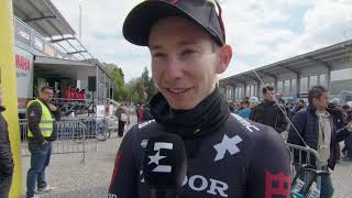 Yannis Voisard  Interview au départ  Etape 2  Tour de Romandie 2024 [upl. by Yentruocal279]