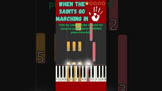 PIANO TUTORIAL facilissimo  When the Saints go marching in [upl. by Maxantia]