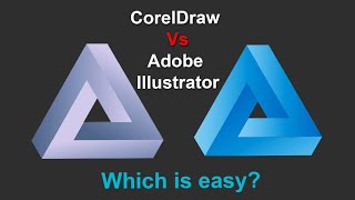 Coreldraw vs illustrator same logo design which is easy [upl. by Lidah]