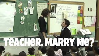 Romantic Marriage Proposal to Teacher in Classroom [upl. by Ihtac]