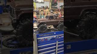 traxxas new f150 ford ranger on supper mud tires 26 proline black mamba [upl. by Akerehs]