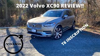 2022 Volvo XC90 T6 Inscription  REVIEW and POV DRIVE Whats new for 2022 [upl. by Garlan169]