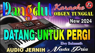 Datang Untuk Pergi  Karaoke Nada Pria Elvy Sukaesih  Dangdut Orgen Tunggal [upl. by Rillis]