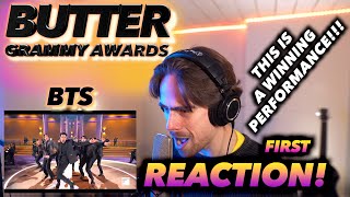 BTS 방탄소년단  Butter live at Grammy Awards 2022 FIRST REACTION THIS IS A WINNING PERFORMANCE [upl. by Shayne]