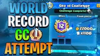 Clash Royale Grand Challenge World Record Attempt 100 × 12 Wins in a Row Current 8 GC shorts [upl. by Win]