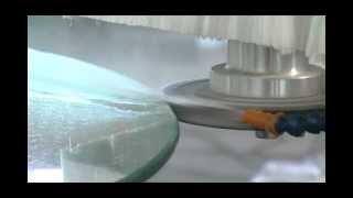 Deway DYM1 Glass Shape EdgingBevelling Machine [upl. by Ariela]