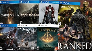 Ranking EVERY Soulsborne Game WORST TO BEST Dark Souls Sekiro Bloodborne Elden Ring [upl. by Itsim]