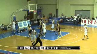 Isaiah Hartenstein  21 PTS amp 11 REB amp 3 AST vs Latvia  2015 U18 European Championship [upl. by Jezabel]