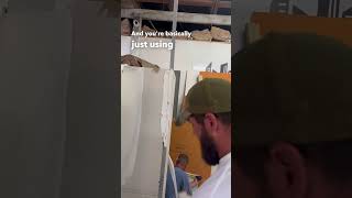 Drywall Training how to mud an outside corner for best results shorts homebuild remodel [upl. by Ayrotal]