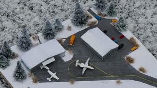 Make a winter airfield diorama in 1500 scale by airportsforscale [upl. by Oibaf]