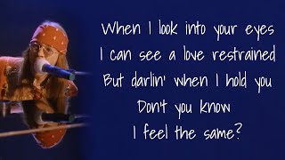 Guns N Roses November Rain Lyrics Video [upl. by Youlton642]