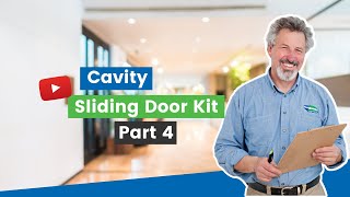 Cavity Sliding Door Kit Part 4 Installing Draught Proofing to the Head of the Door [upl. by Errised914]