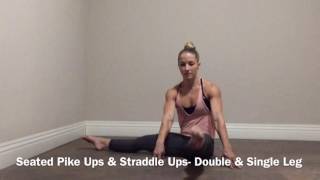 Pike Ups Straddle Ups by Nicole Zapoli [upl. by Haelat]