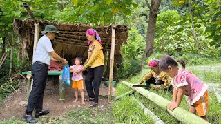 A kind man brought gifts to visit the mother and daughter while they were repairing the small hut [upl. by Lisk7]