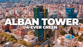 ALBAN TOWER TIRANA  4K DRONE VIDEO TIRANA 2021 [upl. by Tongue]