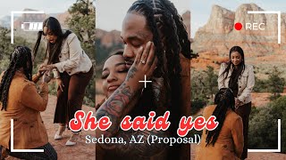 PROPOSING TO MY GIRLFRIEND  Surprise Proposal  Sedona Arizona [upl. by Teyugn]