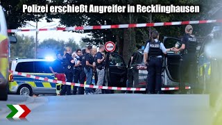 Polizei erschießt Angreifer in Recklinghausen [upl. by Woodward]