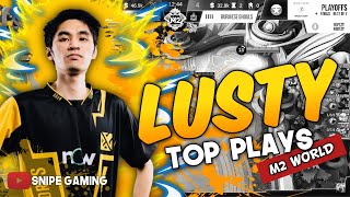 LUSTY BEST PLAYS DURING M2 WORLD CHAMPIONSHIP quotTHE BEST TANK USER IN THE WORLDquot [upl. by Darooge]