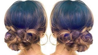 4Minute Elegant BUN Hair Tutorial ★ EASY Updo HAIRSTYLES  Hair Tutorial [upl. by Lierbag]