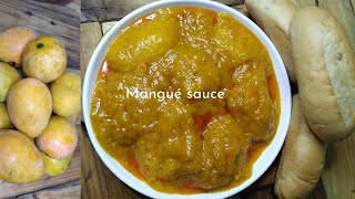 confiture de mangue a la africaine  mangué sauce avec pain a ma façon un vrai délice [upl. by Pierro354]