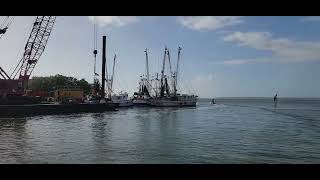 High tide to low tide at the Shem Creek Park Mt Pleasant South Carolina 마운트 플레즌트 사우스캐롤라이나 [upl. by Anhcar597]