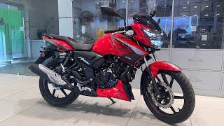 Tvs Apache rtr 160 2v Red Colour 2024 E20 New Model Full Detailed Review In Hindi [upl. by Ajani983]