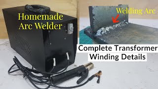 Homemade Welding Machine  How to make Arc Welder Transformer [upl. by Atnuhs]