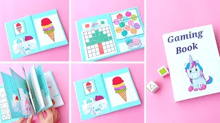 11 Easy Paper Gaming Book  DIY Cute Coloring Gaming Book Part3  How to make paper gaming book [upl. by Arec359]