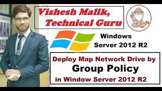 How to Deploy Map Network Drive by Group Policy in Window Server 2012 R2 [upl. by Reffineg258]