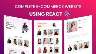 How To Create Complete Ecommerce Website Using React JS Step by Step Tutorial 2023 [upl. by Ahsakat]