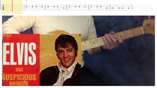 quotSuspicious Mindsquot  Elvis Presley  bass cover amp tab FRANKS BASS COVERS [upl. by Goldsworthy55]