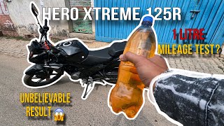 Hero Xtreme 125R Mileage Test  Shocking Results 😱 Unbelievable Mileage of Xtreme 125R 🔥 [upl. by Atiuqad]