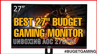 Unboxing AOC 27G2SE 27quot Inch Budget Monitor [upl. by Eaner139]