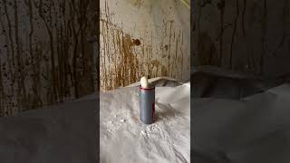 Filling a can with elephant toothpaste [upl. by Corilla]