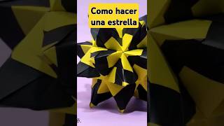 Como hacer una estrella de papel  icosaedro estrellado [upl. by Aneehc343]