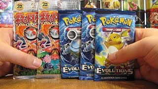 5 XY Evolutions and 20th Anniversary Booster Pack Opening [upl. by Johanna]