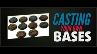 How to make a rubber mould and Cast resin Bases for miniatures [upl. by Hagile]