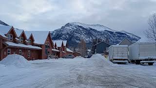 CANMORE ALBERTA CANADA  WINTER WALKING TOUR  December 2021 [upl. by Maura]