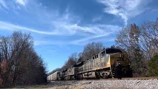 CSX AC44CW 354 w Nice Crew Leads Manifest M58419 on 111923 [upl. by Cassy]