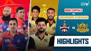 Raina  Gambhir rivalry  Match Highlights  Urbanrisers VS Capitals  Legends League Cricket 2023 [upl. by Ednil726]