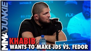 Khabib wants to make JDS vs Fedor Emelianenko copromote with Bellator [upl. by Enovad287]