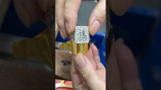 GoldSmithGoldPlated Silver Ring with the Chinese Character quot福quot Fu goldsmiths goldaccessories [upl. by Cordell]