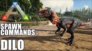 Ark DILOPHOSAUR spawn commands [upl. by Mathe]