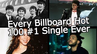 Every Billboard Hot 100 1 Single Ever 19582024 [upl. by Arej]