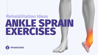 Ankle Sprain Rehab Exercises  Mobilisation Jumps Stability [upl. by Hoxie]