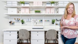 Craft Room Organization Ideas  Before and After Makeover [upl. by Paolina]