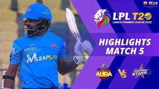 Dambulla Aura vs Colombo Stars  Full Match Highlights  LPL 2022  Match 05 [upl. by Rabbaj874]