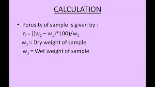 Determination of Porosity of Refractory [upl. by Eihcir]